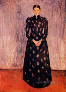  Edvard Pintura Art%C3%ADstica - Retrato de Inger Munch 1892 Edvard Munch